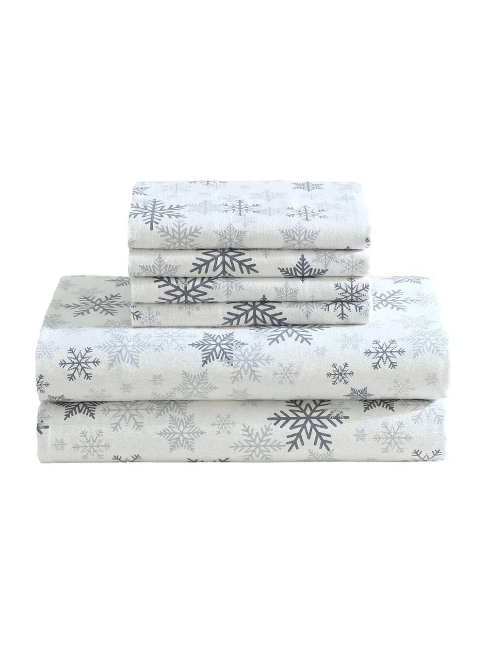 Lenox Flannel Sheet Set, KING Snow Day
